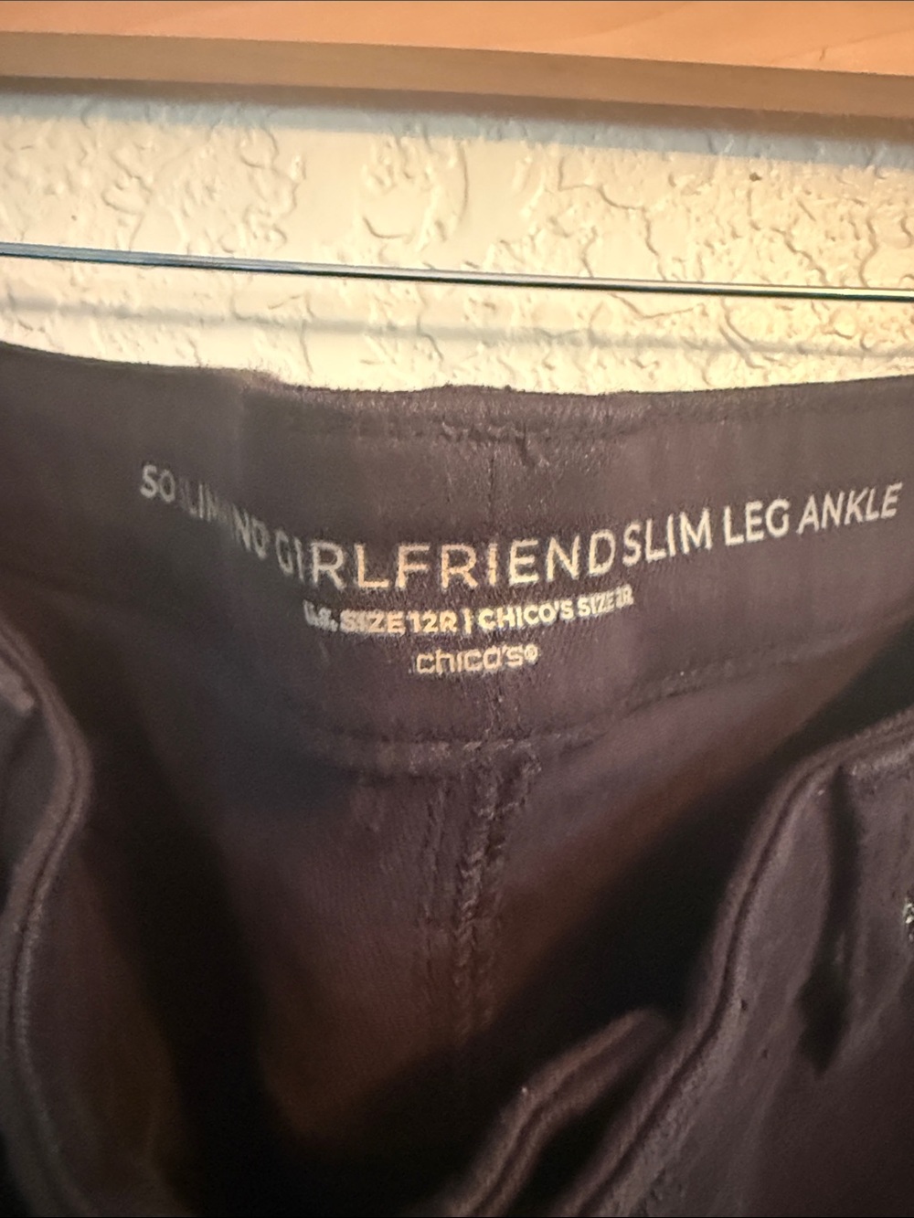 Chico's Girlfriend Slim Leg Ankle Jeans in Black - Picture 2 of 2